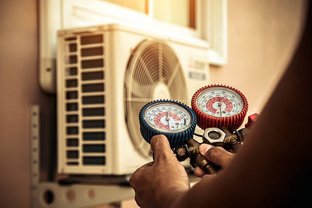 Professional Heat Pump Repair technician working in Abingdon, MD